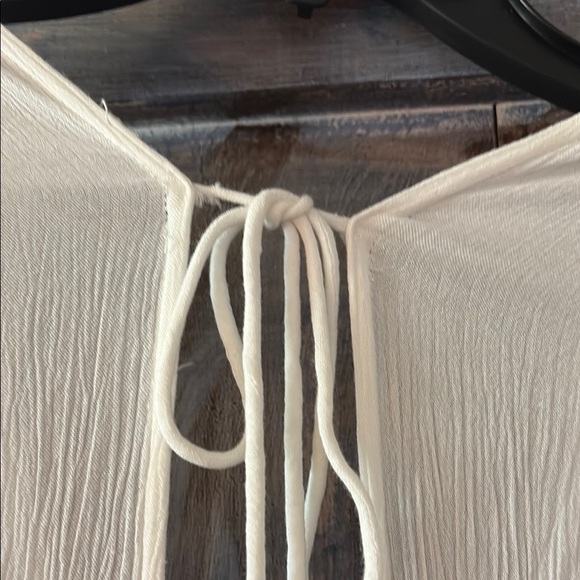 Free People White Maxi Dress with Button Accents - Picture 4 of 12